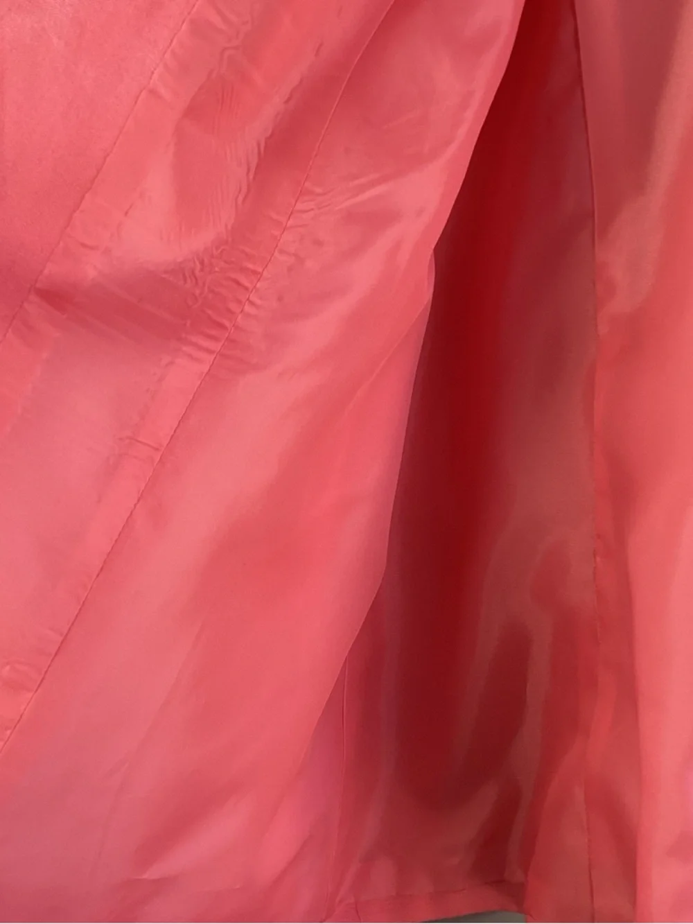 Jessica Howard Coral-Pink Open Front Blazer jacket with Black Trim linen blend - Picture 7 of 7